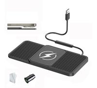 LIMIMIKAIXIN Cargador InaláMbrico Coche para BMW 2er F22 F23 F45 F46 F87 G42 M2 218i 220i, Antideslizante Carga Sin Cables Almohadilla Base InaláMbrica RáPida Alfombrilla,B 30cm Cable USB Plug-Normal