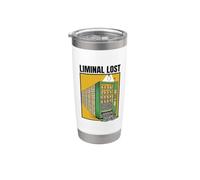 Liminal Lost Consume el humor estático de la máquina expendedora de limbo Vaso térmico de acero inoxidable de doble pared