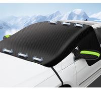 LIMINFACAI Coche Protector Hielo Parabrisas Cubierta para MG HS (AS23) 2018 2019 2020 2021 2022 2023, Invierno Protege Nieve,UV,Polvo, Lluvia,Funda Plegable Accesorios,A/Black-Green