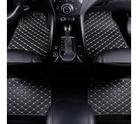 LIMINFACAI Cuero Alfombrillas De Coche para Range Rover Velar 2023 2024-,Personalizada Alfombras Piso Delanteras Traseras Impermeable Accesorios 4Piezas,A/Black-White