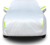 LIMINFACAI Funda Coche Exterior para Benz GLC 400 e 2022-2024+,Todas Estaciones Protector Solar Prueba Polvo Prueba Impermeable Protección Completa,A/Silver-Green
