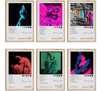 Limitado póster firmado por Tv Girl para portada de álbum de música, lienzo, impresiones HD, imágenes estéticas, set de 4 para música, aula, sala de estar, dormitorio, decoración de pared, arte de 8