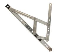 Limitador Apertura Ventana Bisagra de fricción for ventana abatible, tono plateado, accesorios for mejoras del hogar, herramientas(14inch2.5 1pc)