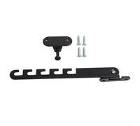Limitador de apertura de ventana con tornillo para ventanas abatibles, acero al carbono, límites ajustables para ventilación durante la entrada de clima (negro)