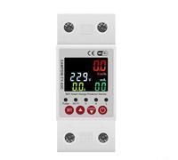 Limitador de corriente de protección contra sobretensiones y bajo voltaje, 63 A, 230 V, 3 en 1, pantalla Din Rail ajustable, dispositivo de protección contra sobretensiones, dispositivo de protección,