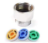 Limitador de flujo de agua de ducha con inserciones intercambiables para un control preciso a 4, 7 o 9 litros por minuto