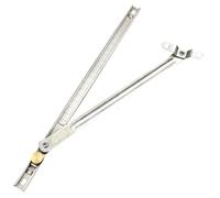 Limitador de ventana abatible Restrictor de ventana, tope de abrazadera a prueba de viento, marco de seguridad for puerta de gabinete deslizante