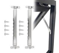 Limitador de Ventana, Ajustable Soporte Ventana Restrictor Refuerzo Ventana Soporte Abatible Telescópico Acero Inoxidable Puntal Ventana Externo Prueba Viento 28x6cm/11,0x2,4in (2 Pcs)