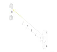 Limitador de ventana de seguridad diseñado para aleación de aluminio y acero plástico y puertas para limitar el ángulo de apertura y resistir el viento (blanco-L)