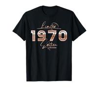 Limited 1970 Edition Modern Retro Aesthetic Birthday Camiseta