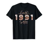 Limited 1991 Edition Modern Retro Aesthetic Birthday Camiseta