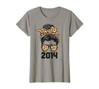 Limited Edition Leopard Messy Bun Awesome Since 2014 Camiseta