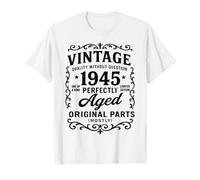 Limited Edition Vintage 1945 A Legend Was Born Perfectly Age Camiseta
