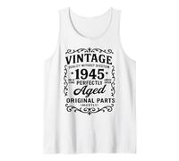 Limited Edition Vintage 1945 A Legend Was Born Perfectly Age Camiseta sin Mangas