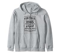 Limited Edition Vintage 1945 A Legend Was Born Perfectly Age Sudadera con Capucha