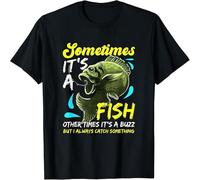 Limited Funny Fishing for Men Adult Humor Gifts Sometimes It' A T Shirt Black L