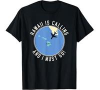 Limited Funny Summer Gift Hawaii Is Calling and I Must Go T Shirt Black3XL