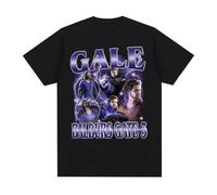 Limited Gale Baldurs Gate 3 Vintage Graphic T Shirts Men Harajuku Y2k Cool T-Shirt Black XL