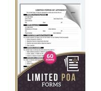 Limited POA Forms: Specific Power of Attorney Agreement Logbook for Financial, Property & Legal Use | 60 Forms, 120 Single-Sided Pages