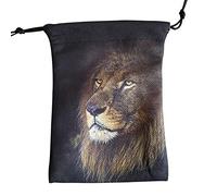 Limitoll 2 Bolsas de Tela para Dados, Bolsa de joyería de 5.12 x 7.09 Pulgadas con patrón de Animales, Bolsas con cordón de tamaño pequeño para Tarot, Runa de Dados, Piedras de, mármol, Joyas