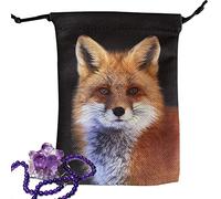 Limitoll 6 bolsas de terciopelo para runa de tarot, bolsa de joyería con cordón con patrón de animales, bolsas de cordón de 5.1 x 7.1 pulgadas, tamaño pequeño para tarot runa, dados, piedras de