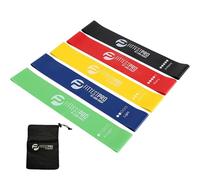 Limm Bandas de Resistencia Fitness - Set de 5 Gomas Elásticas Fitness Hechas de Látex 100% Natural Unisex - Cada Cinta Tiene Diferente Nivel de Resistencia