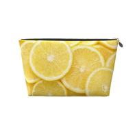 Limón Amarillo Estampado, Bolsa de artículos de tocador Bolsa de Maquillaje Bolsa de cosméticos Bolsa de artículos de tocador de Viaje portátil