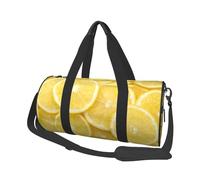 Limón Amarillo Estampado, Bolsa de Viaje de Gran Capacidad, Bolso Redondo, Bolsa de Viaje Deportiva, Bolsa de Mano, Bolsa de Fitness