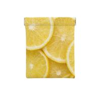 Limón Amarillo Estampado, Squeeze Top Wallet Bolsa de Almacenamiento para Mujer Monedero pequeño Bolsa de Cambio