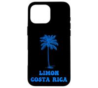 Limón Costa Rica con Gráfico de Palmera Carcasa para iPhone 16 Pro MAX