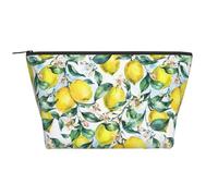 Limón De Fruta Amarilla Vintage, Bolsa de artículos de tocador Bolsa de Maquillaje Bolsa de cosméticos Bolsa de artículos de tocador de Viaje portátil