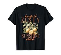 Limón en flor de Keep It Zesty Sunshine Club Camiseta