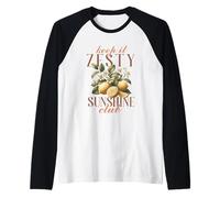 Limón en flor de Keep It Zesty Sunshine Club Camiseta Manga Raglan
