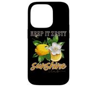 Limón en flor de Keep It Zesty Sunshine Club Carcasa para iPhone 14 Pro