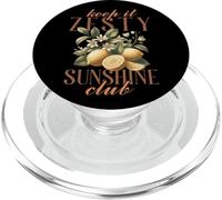 Limón en flor de Keep It Zesty Sunshine Club PopSockets PopGrip para MagSafe