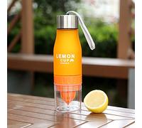 Limón/fruta Infuser Botella de agua, limón Squeezer, frutas Infuser Cup, Loading fruta Infusión, Outdoor Sport Zumo, libre de BPA Botella Botellas de agua, naranja