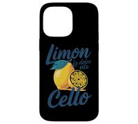 Limón La Dolce Vita Violonchelo Delicia Limón Carcasa para iPhone 14 Pro Max
