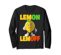 Limón Limón Gracioso Cítricos Juego de Palabras Dibujos Animados Limón Estado Manga Larga