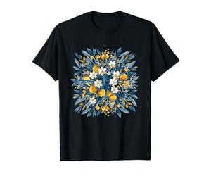 Limon Orchard Floral Citrus Spring Botánico Camiseta