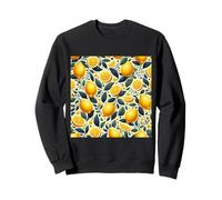 Limón | Patrón de Limones y Tema Limón - Fruta Sudadera
