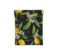 Limón y Flor, Squeeze Top Wallet Bolsa de Almacenamiento para Mujer Monedero pequeño Bolsa de Cambio