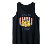 Limoncello La Dolce Vita Limón Italiano Italia Frutas Camiseta sin Mangas