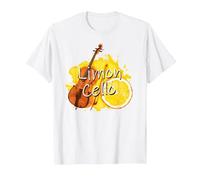Limoncello limón Licor Italia Limón y Violonchelo Juego de Palabras Camiseta, Hombre, Blanco, 5XL