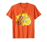 Limoncello limón Licor Italia Limón y Violonchelo Juego de Palabras Camiseta, Hombre, Naranja, M
