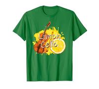 Limoncello limón Licor Italia Limón y Violonchelo Juego de Palabras Camiseta, Hombre, Verde Kelly, L