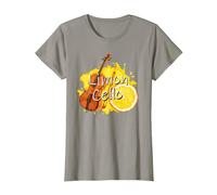 Limoncello limón Licor Italia Limón y Violonchelo Juego de Palabras Camiseta, Mujer, Pizarra, M
