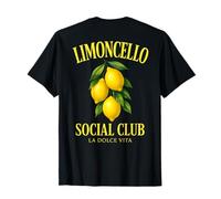 Limoncello Social Club X LA Dolce Vita X Spritz - Backprint Camiseta