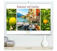 Limone sul Garda - Traumreiseziel (hochwertiger Premium Wandkalender 2026 DIN A2 quer), Kunstdruck in Hochglanz: Am Westufer des Gardasees liegt das charmante Örtchen Limone.