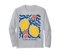Limones Boho Floral Sole Di Sicilia Viajes Vacaciones Manga Larga