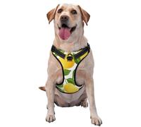 Limones de Acuarela de Color Amarillo Brillante,Arnés para Mascotas, arnés Reflectante Ajustable para Perros,S